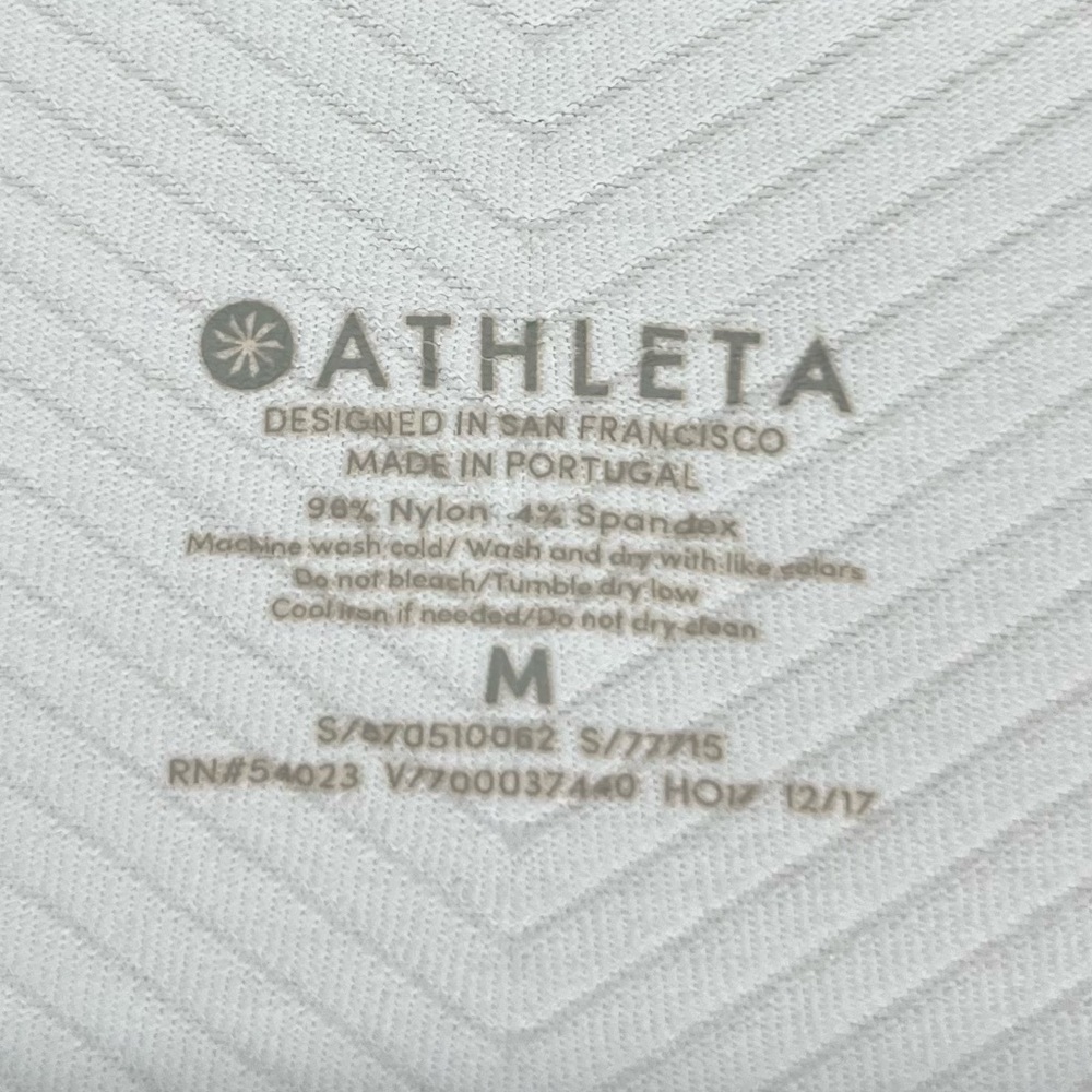 ATHLETA Chevron Textured Warm Atheleisure Base Layer Longsleeve Top Shirt - Picture 4 of 7
